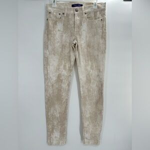 Ralph Lauren Purple Label Italy Tan Marble Wash Slim Fit Jeans Size 28 Womens
